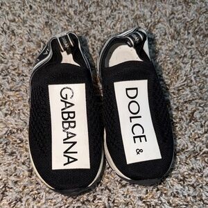 Dolce & Gabbana Kids Black and White Sneakers